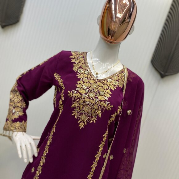 KURTA PENT SALWAR SUIT - Picture 7 of 11